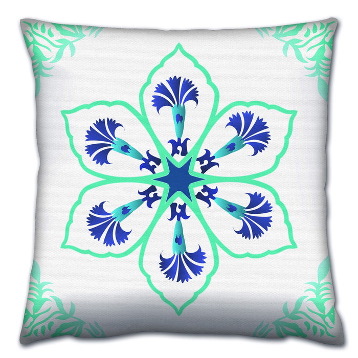Aberto Design Cojín Multicolor 43 x 43 cm con Relleno de Silicona Aberto Design Cojín Multicolor 43 x 43 cm con Relleno de Silicona